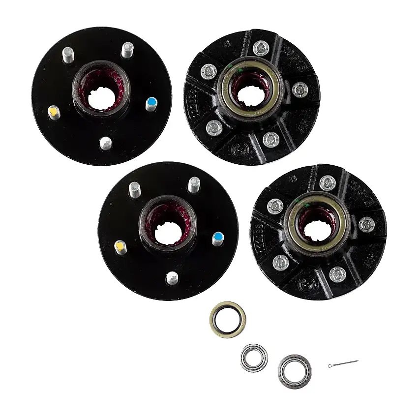 Lippert (2-Pack) 2200 lbs Idler Hub, 5 on 4.5"; 5.5" Hub Flange - 2,200 (with Bearing Cone Kit) - Heavy-Duty Trailer Component