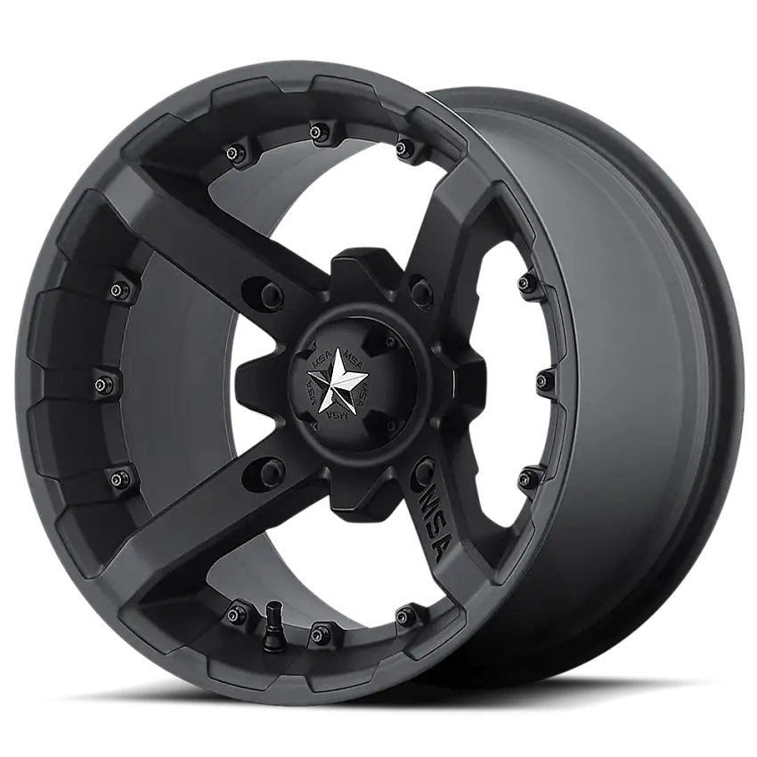 MSA Offroad Wheels M23-04710 M23 BATTLE 14X7 4X110 MATTE BLACK 10MM