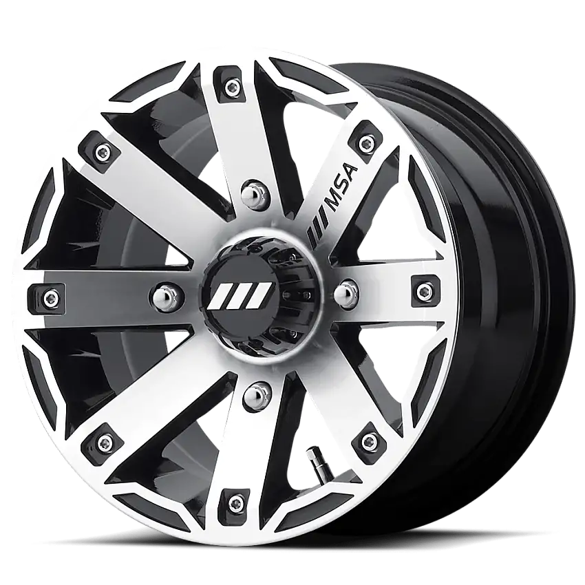 MSA Offroad Wheels M27-02710 M27 RAGE 12X7 4X110 MACH G-BLACK 10MM
