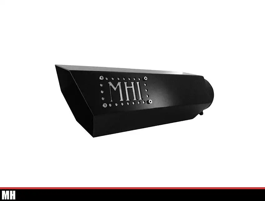 Monster Hooks MH-45BALBP Ice Black Hex Flo Exhaust Tip w/4