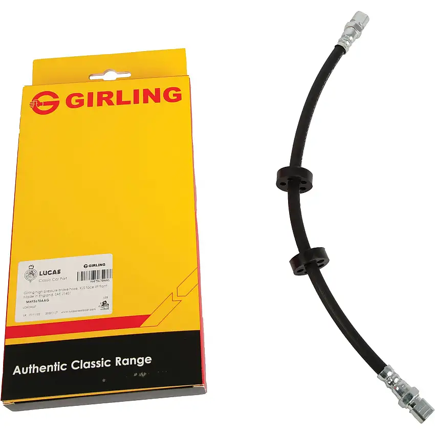 Front Brake Hose by Girling Classic, XJS from VIN 198335 & X300 XJ6, XJ12