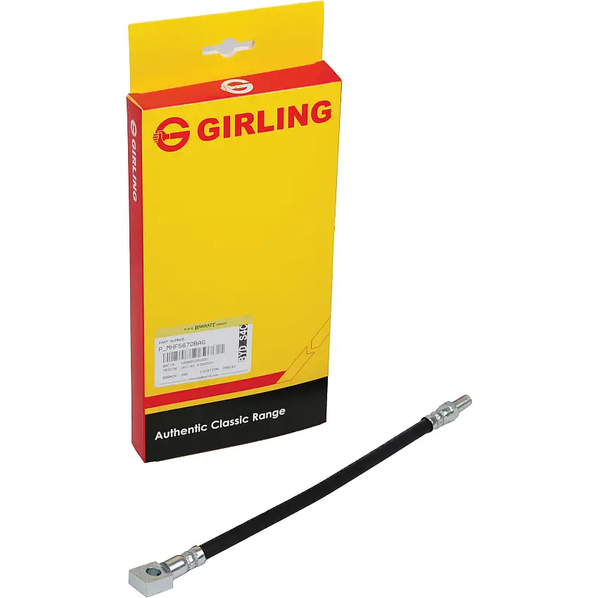 Rear Brake Hose by Girling Classic, XJS from VIN 198335 & X300 XJ6, XJ12