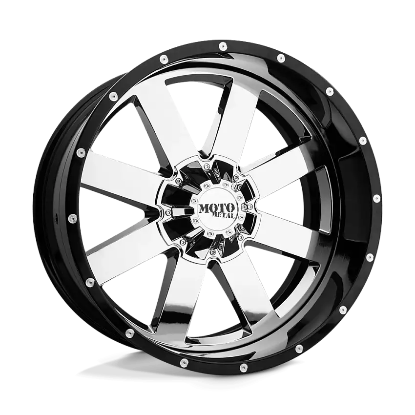 Moto Metal MO200-20105018NCB MO200 20X10 5X5.0 CHR G-BLK/MILL -18MM