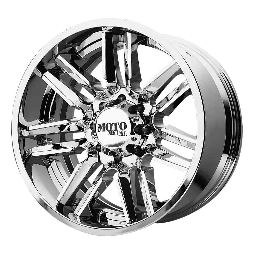 Moto Metal MO202-20106318NCB MO202 20X10 6X135 CHR G-BLK/MILL -18MM