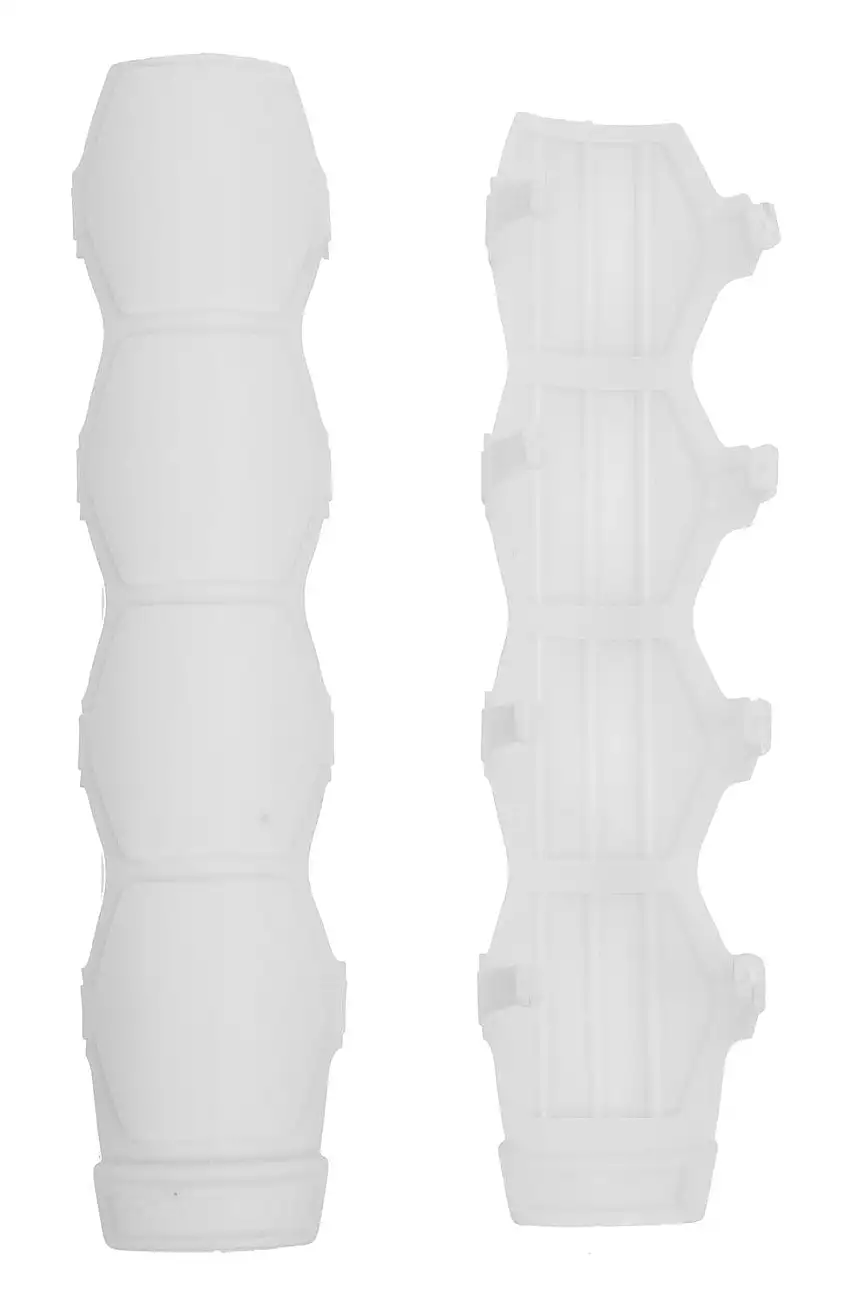 Daystar MX00329WH Universal Fork Armor; Fits All Upside Down Fork Boots