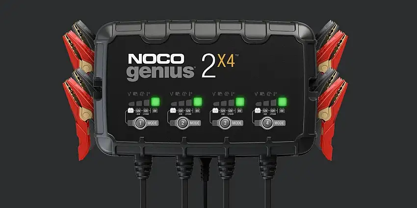 NOCO GENIUS2X4 8A 4-Bank Genius Battery Charger