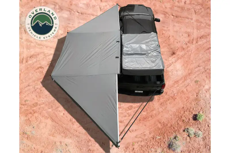 Overland Vehicle Systems Nomadic 180 Awning with Dark Grey Cover | 18069909