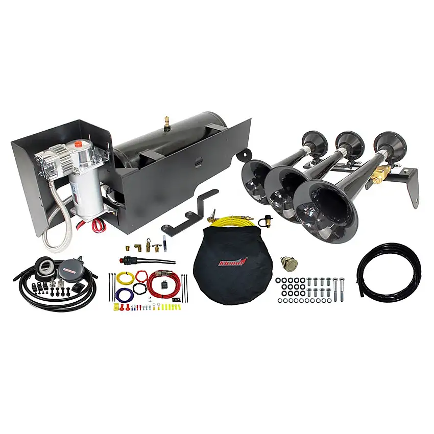 Kleinn Air Horns Bolt-On Air Horn and Onboard Air System (153.3 dB) 11-16 6.7L Ford Powerstroke