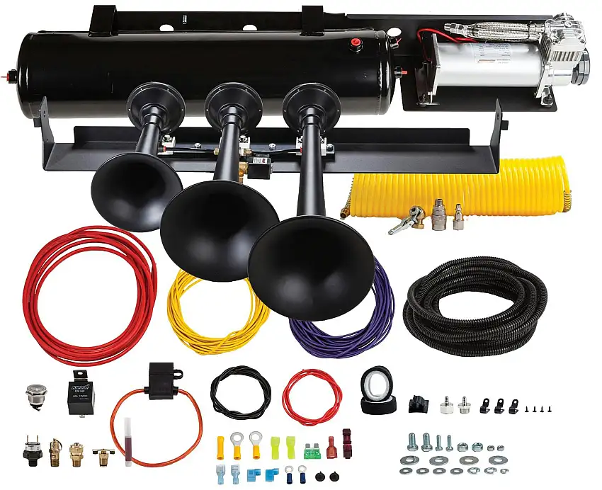 Kleinn Automotive Air Horns VELO-734 Onboard Air System w/Horns