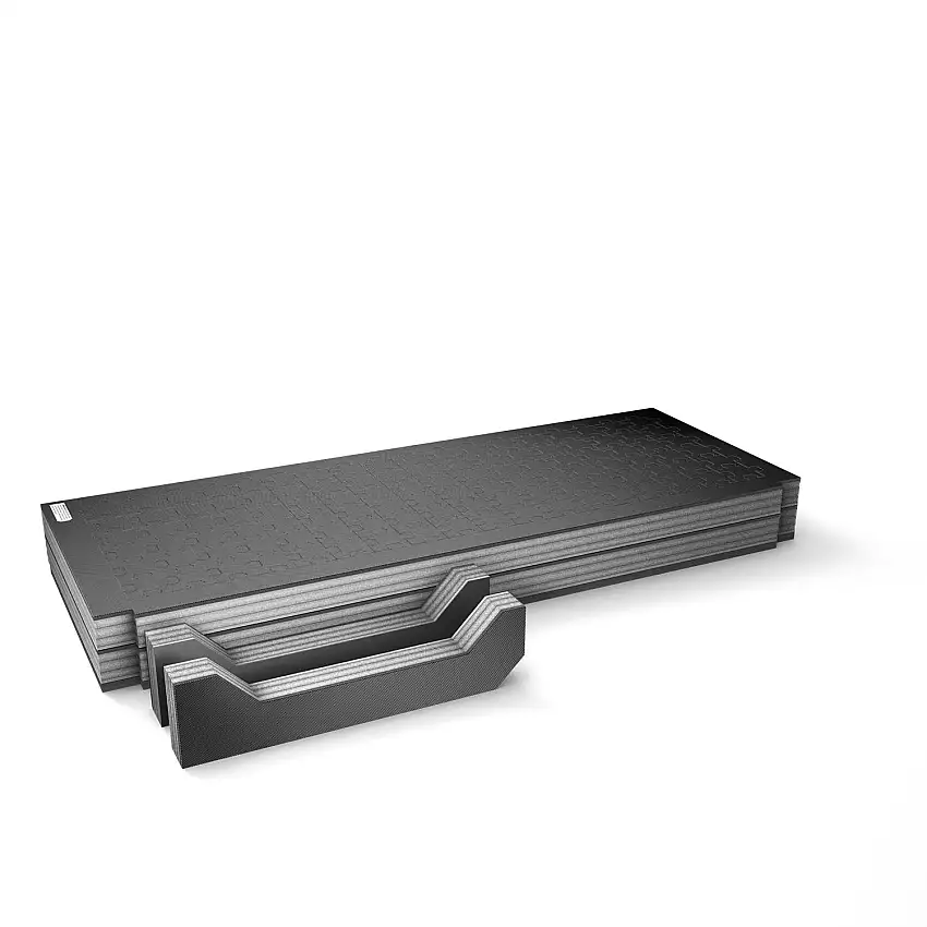 DECKED A0153-PZFM-VYST Piecekeeper PuzzleFoam™ Midsize/ Short-Drawer System
