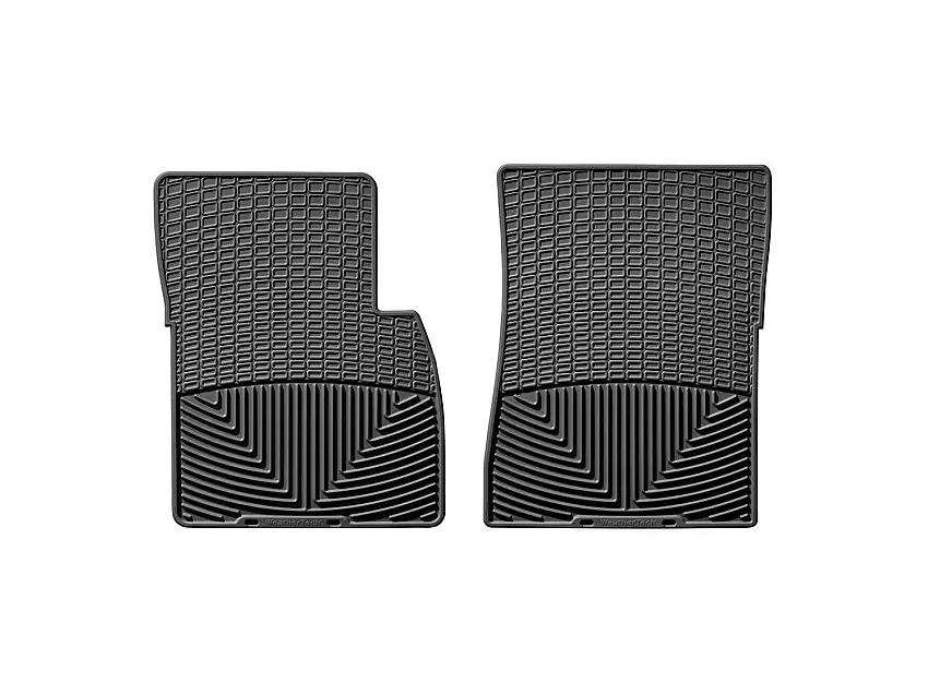 WeatherTech All Weather Floor Mats; Black; Front W124