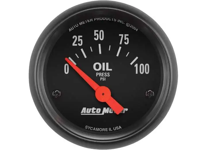 Auto Meter Black Faced Electrical 2-1/16" Oil Pressure Gauge 2634