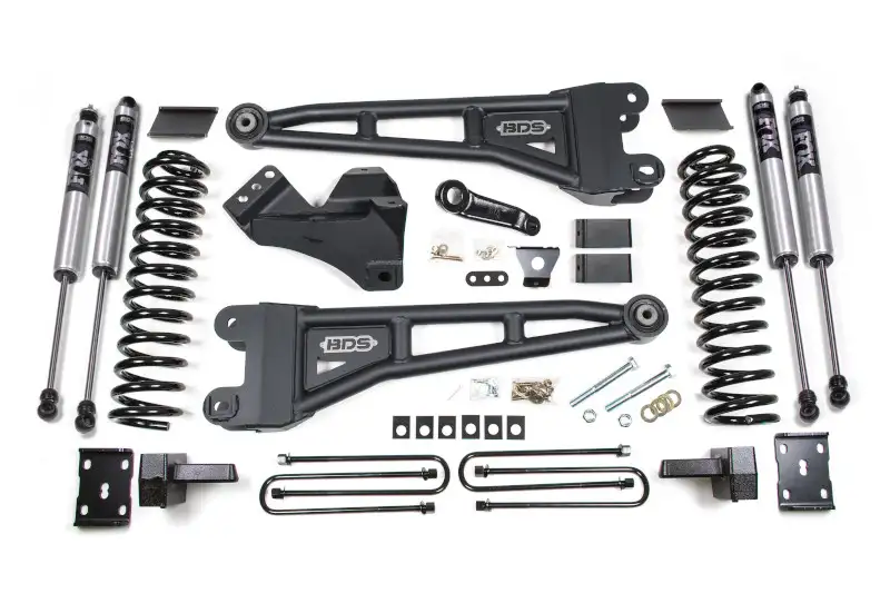 2011-2016 Ford F250 & F350 4WD Diesel BDS 4 inch Radius Arm Lift Kit FOX 2.0 Shocks & Rear Blocks | 1596FS