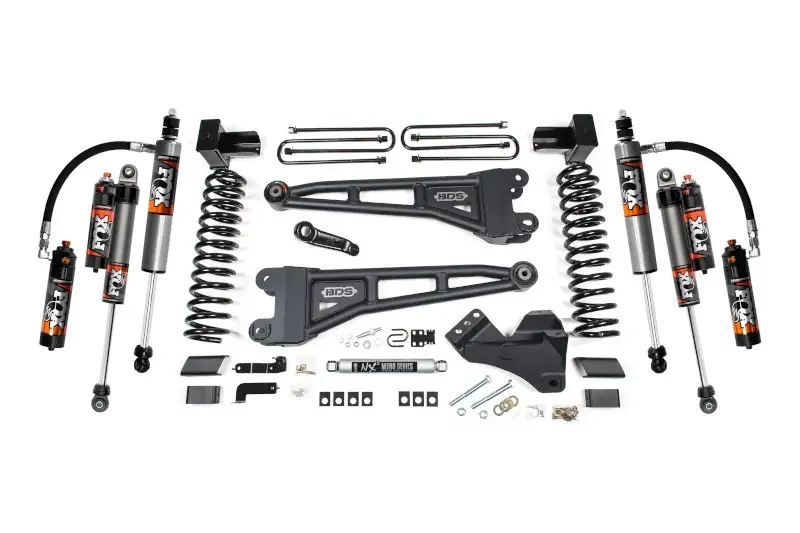 2023-2026 Ford F250 & F350 4WD Diesel 5 inch Coilover Conversion Lift Kit FOX 2.5 Performance Elite with Rear Blocks | 2206FPE