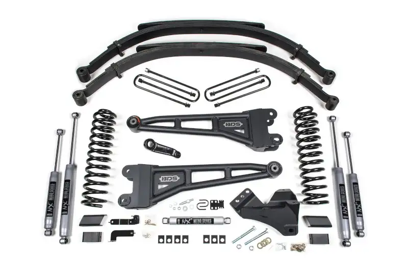 2023-2026 Ford F250 & F350 4WD Diesel BDS Rear 5 inch Lift Kit NX2 Shocks Leaf Springs with Radius Arm | BDS2208H