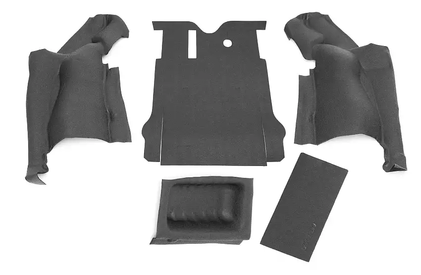 BedRug BedTred Rear 5 Piece Cargo Kit Includes Tailgate & Tub Liner For 2011-18 Jeep Wrangler JK 2 Door Models BTJK11R2