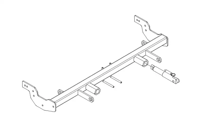 BlueOx Tow Bar Base Plate, Front Mount, RV Flat Towing for Select, JEEP PATRIOT