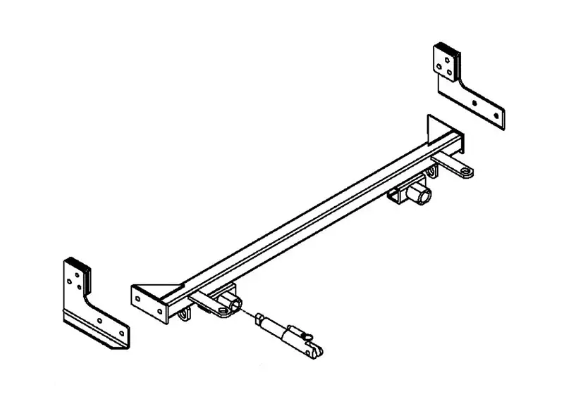 BlueOx Tow Bar Base Plate, Front Mount, RV Flat Towing for Select, BUICK LUCERNE CXS
