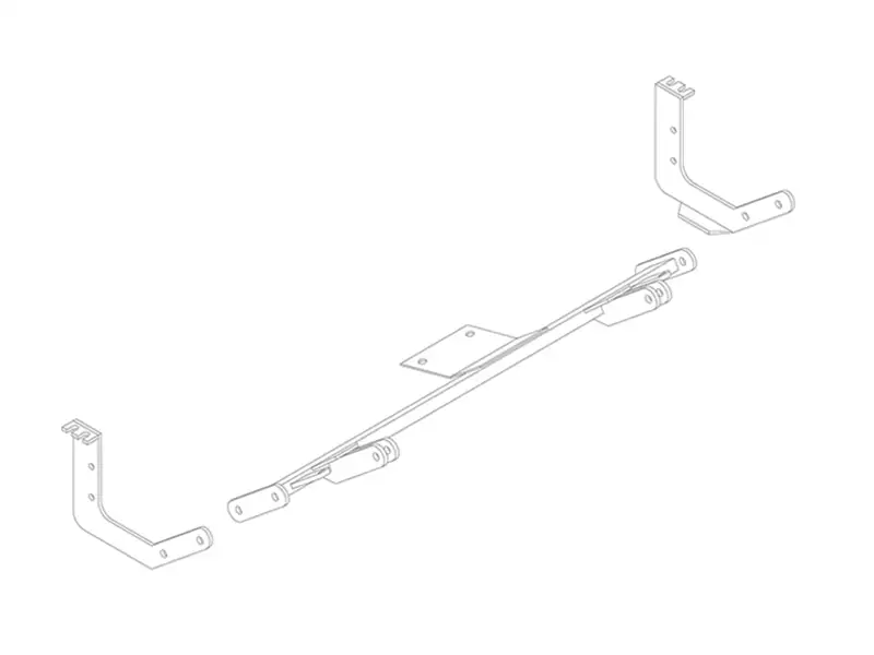 BlueOx Tow Bar Base Plate, Front Mount, RV Flat Towing for Select, MERCURY TRACER E13