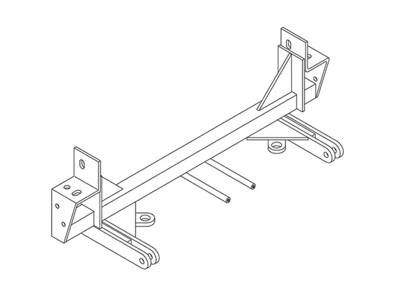 BlueOx Tow Bar Base Plate, Front Mount, RV Flat Towing for Select, FORD RANGER 4WD E13