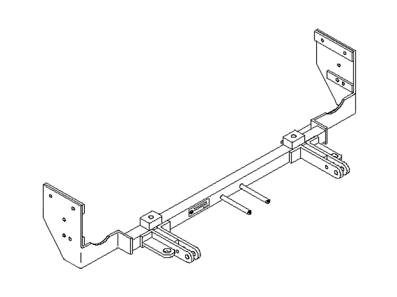 BlueOx Tow Bar Base Plate, Front Mount, RV Flat Towing for Select, FORD FOCUS