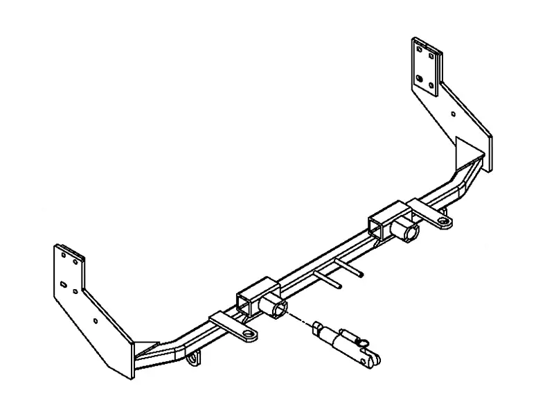 BlueOx Tow Bar Base Plate, Front Mount, RV Flat Towing for Select, MERCURY MONTEREY E13