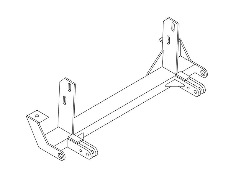 BlueOx Tow Bar Base Plate, Front Mount, RV Flat Towing for Select, MAZDA PICKUP E13