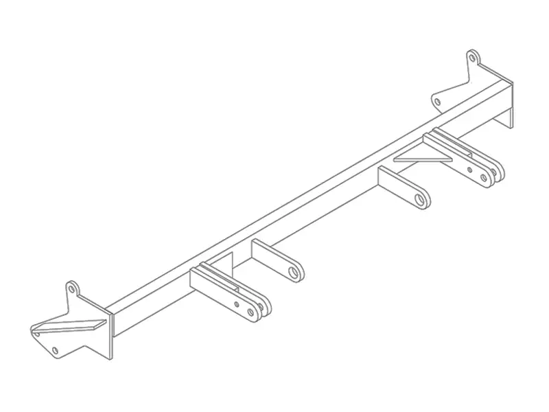 BlueOx Tow Bar Base Plate, Front Mount, RV Flat Towing for Select, MAZDA PROTEGE