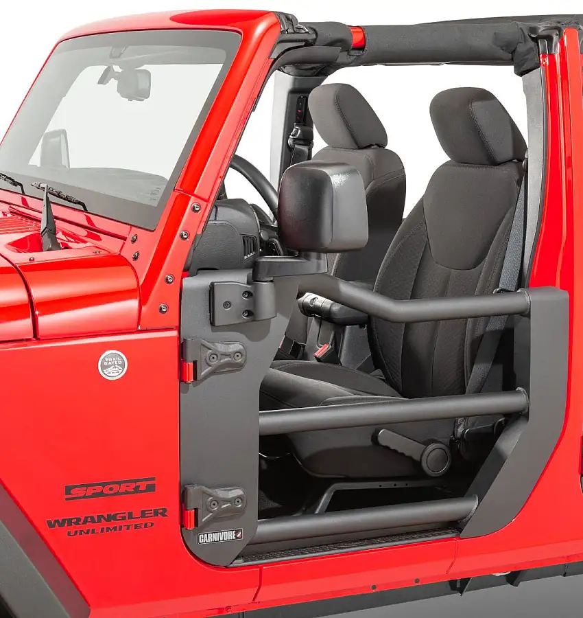 Carnivore Tube Doors Front for 07-18 Jeep Wrangler JK, JKU 11147-2002-