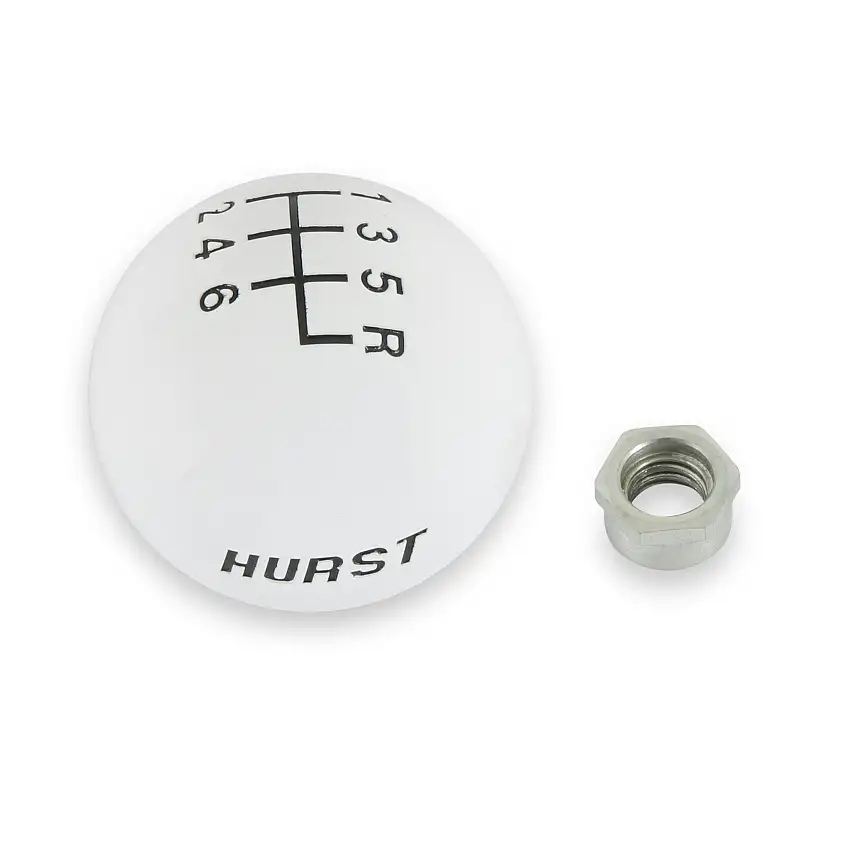 Hurst 1630040 Hurst Shift Knob - 6 Speed - White