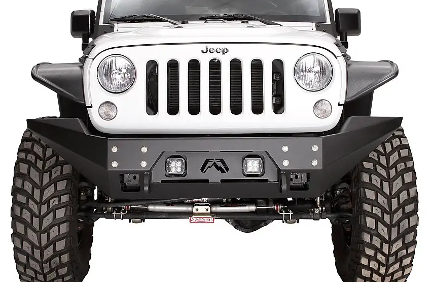 Fab Fours FMJ Front Full Width Winch Bumper for 07-18 Jeep Wrangler JK, JKU JK07B18571