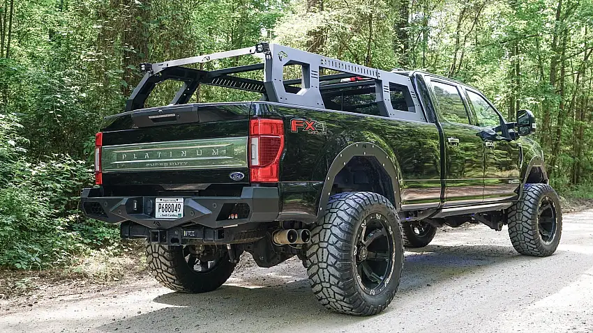 Fab Fours Overland Adjustable Rack System for 20-26+ Jeep Gladiator JT RACK01-01-1-