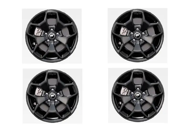 2021-2025 Ford Bronco Sport Ford Performance 17x7 inch Gloss Black 37.5mm Offset Wheel Kit | M-1007K-BS17GB