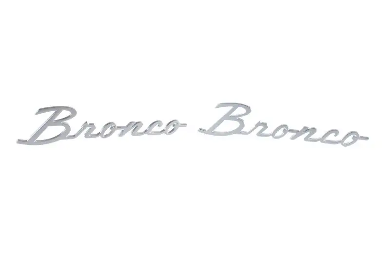 2021-2025 Ford Bronco Ford Performance Script Emblem Kit Silver | M-1447-BSS
