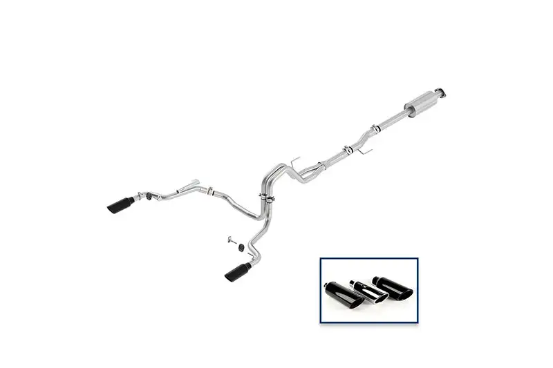 2015-2020 Ford F-150 Ford Performance Cat-Back Rear Exit Extreme Exhaust System Black/Chrome Tips | M-5200-F1550DEBA