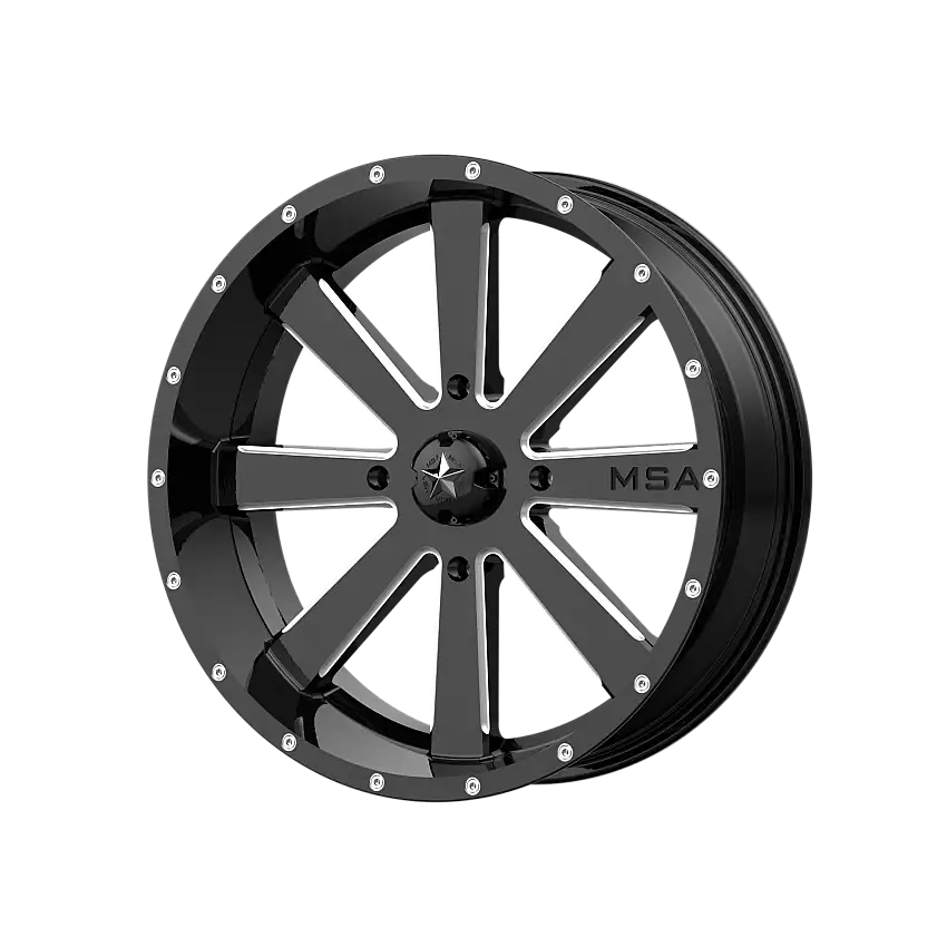 MSA Offroad Wheels M34-018737M M34 18X7 4X137 G-BLK MILL 00MM
