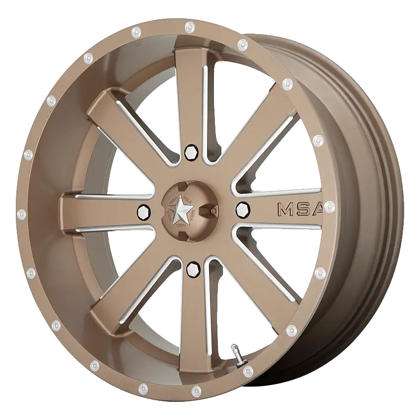 MSA Offroad Wheels M34-022756B MA34 22X7 4X156 BRONZE MILLED 00MM