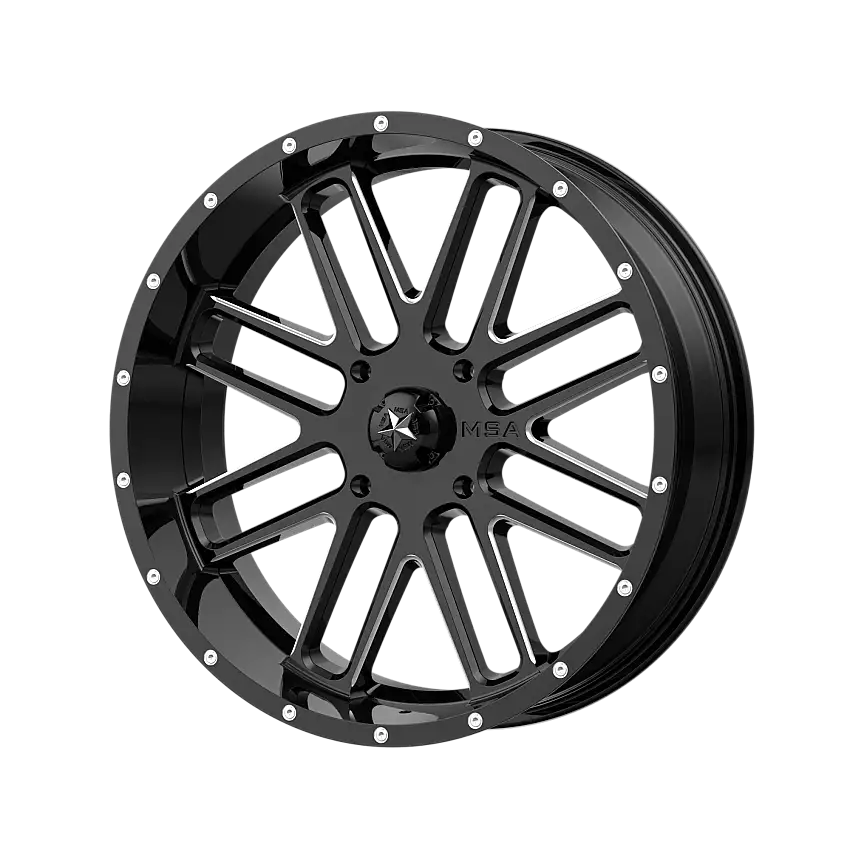 MSA Offroad Wheels M35-018756M M35 18X7 4X156 G-BLK MILL 00MM