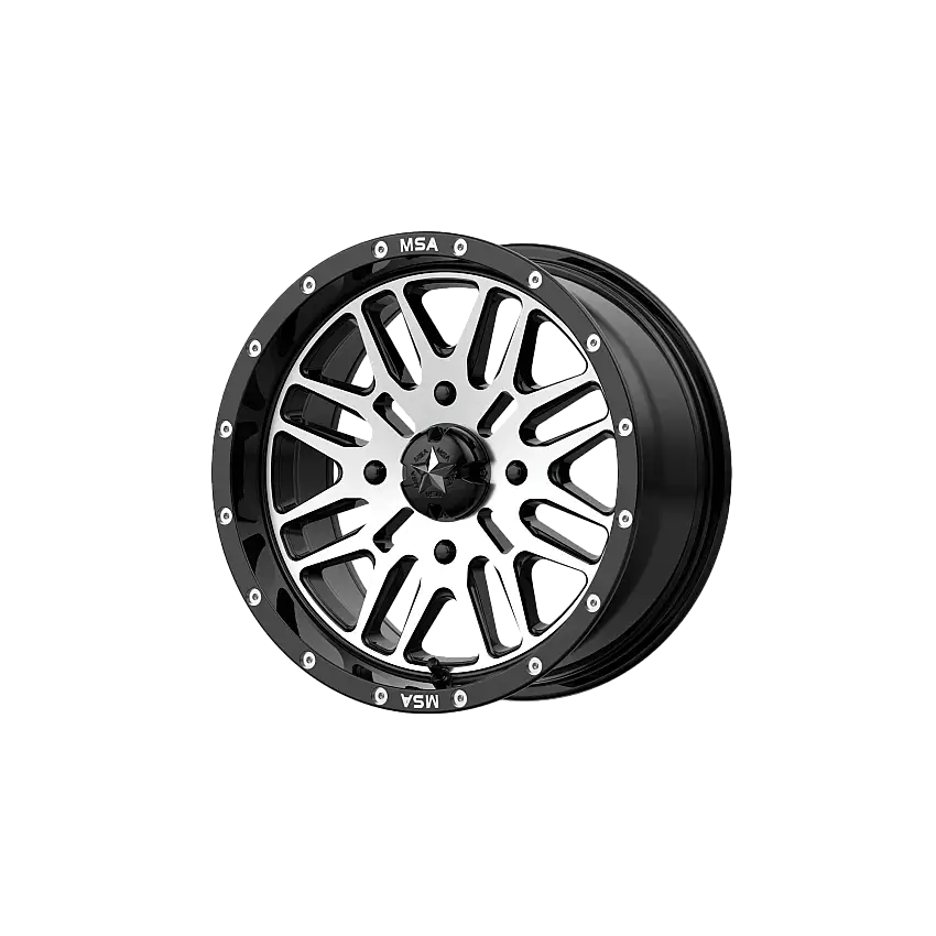 MSA Offroad Wheels M38-020737 M38 20X7 4X137 G-BLK MACH 10MM