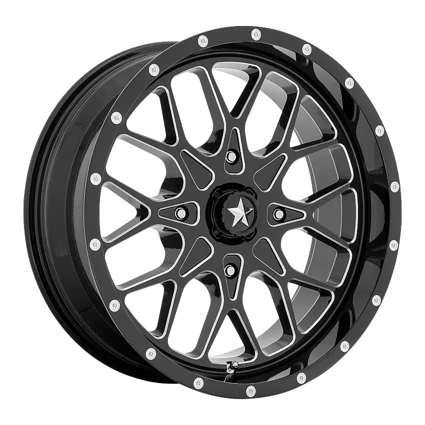 MSA Offroad Wheels M45-018710M PORTAL UTV 18X7 4X110 86 G-BLK-MILL +0