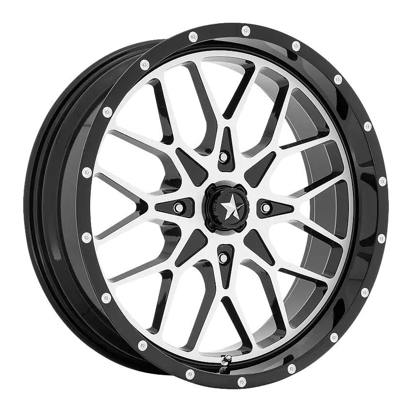 MSA Offroad Wheels M45-018710 PORTAL UTV 18X7 4X110 86 G-BLK-MACH +0