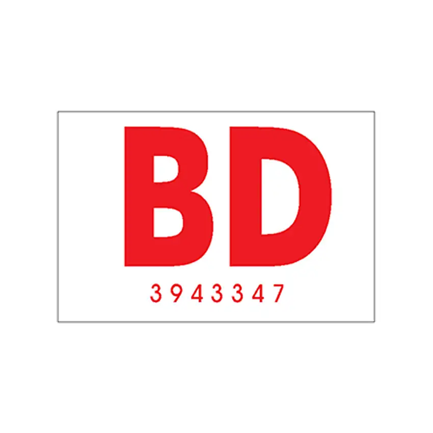 1969 442 "BD 3943347" Frame Decal Convertible