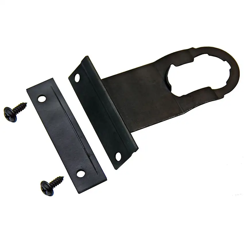 1965 Pontiac A-Body Rear Trunk Deck Lid Lock Retainer Bracket, Rubber Gasket & Screws 4pc