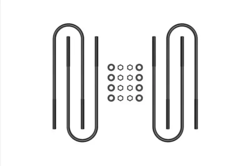 1999-2010 F250, F350; 2003-2012 Ram 2500HD Icon Dually 15 inch U-Bolt Kit | 37023
