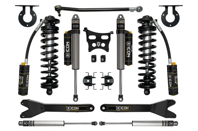 2023 Ford F250 F350 4WD Diesel Icon 2.5-3 inch Stage 4 Coilover Conversion System with Radius Arms | K63164R