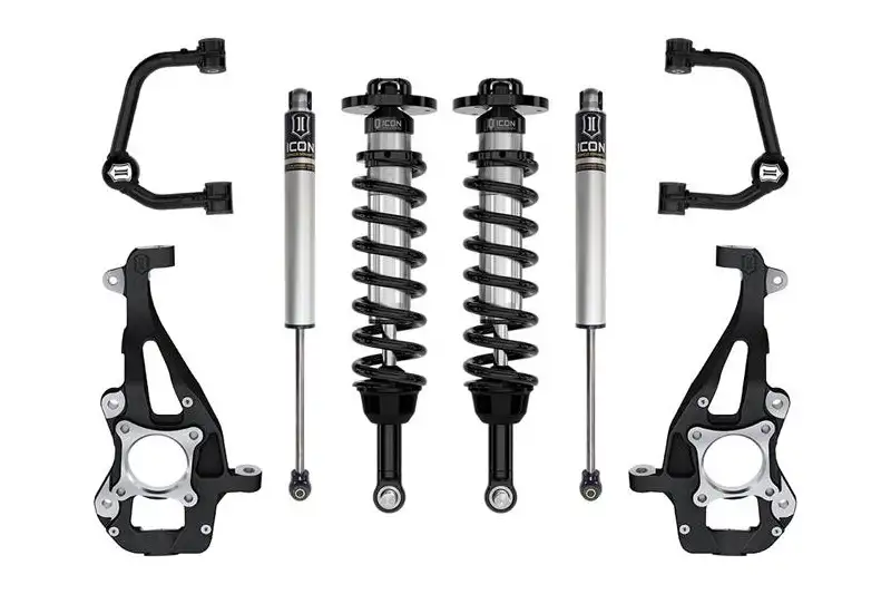 2021-2026 Ford F150 4WD ICON 3.5-4.5 inch Stage 1 Suspension System - Tubular UCAs | K93141T