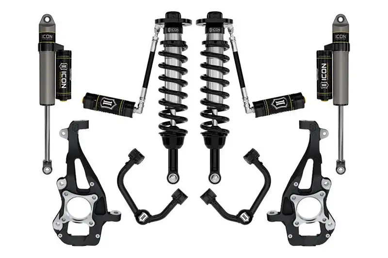 2021-2026 Ford F150 4WD ICON 3.5-4.5 inch Stage 3 Suspension System - Tubular UCAs | K93143T