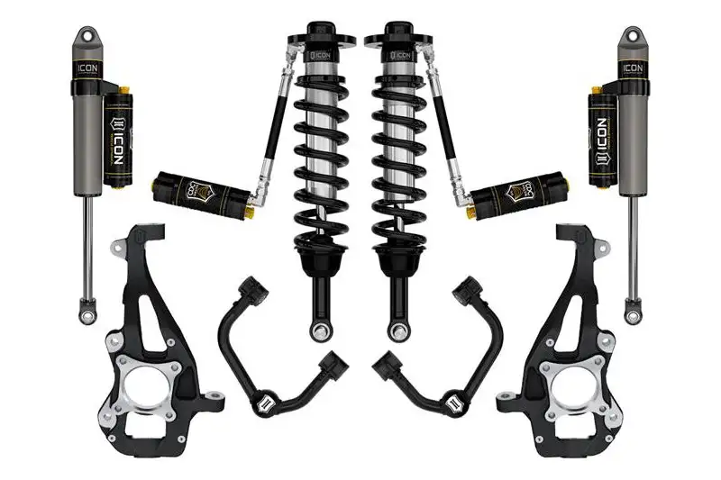 2021-2026 Ford F150 4WD ICON 3.5-4.5 inch Stage 4 Suspension System - Tubular UCAs | K93144T