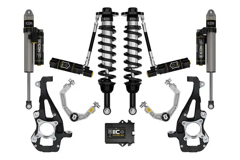 2021-2026 Ford F150 4WD ICON 3.5-4.5 inch Stage 5 Suspension System - Billet UCAs | K93145