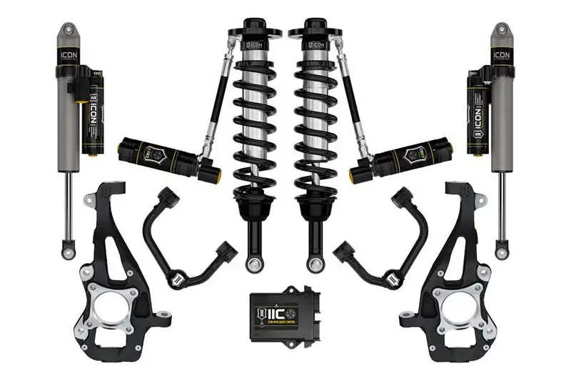 2021-2026 Ford F150 4WD ICON 3.5-4.5 inch Stage 5 Suspension System - Tubular UCAs | K93145T